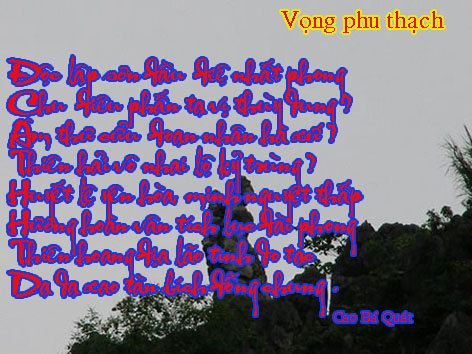 Bài thơ Vọng phu thạch ,